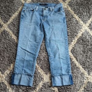 Calvin Klein Jeans Vintage Folded Hem Sewn Denim Size Women's 8